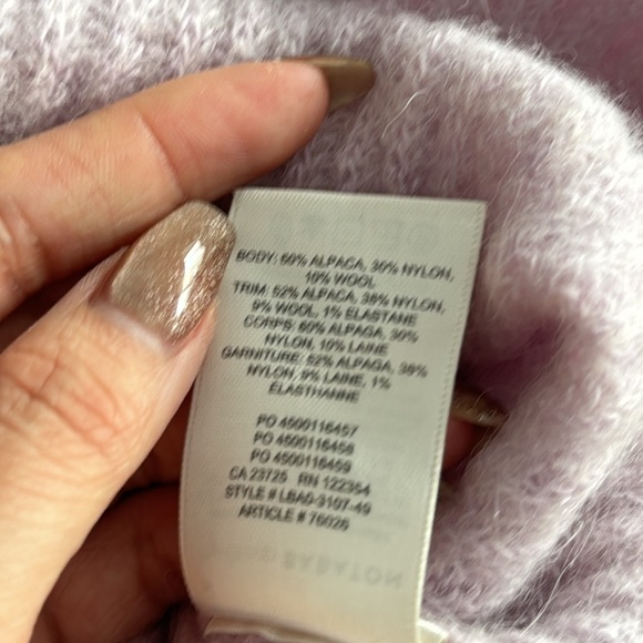 Aritzia alpaca lavender sweater - Picture 5 of 6